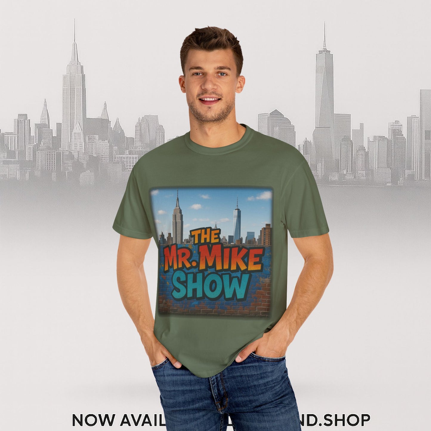 Mr. Mike Show T-Shirt, Unisex Garment-Dyed Tee for Fans, Gift for Comedy Lovers, Casual Wear, Fun and Vibrant Design