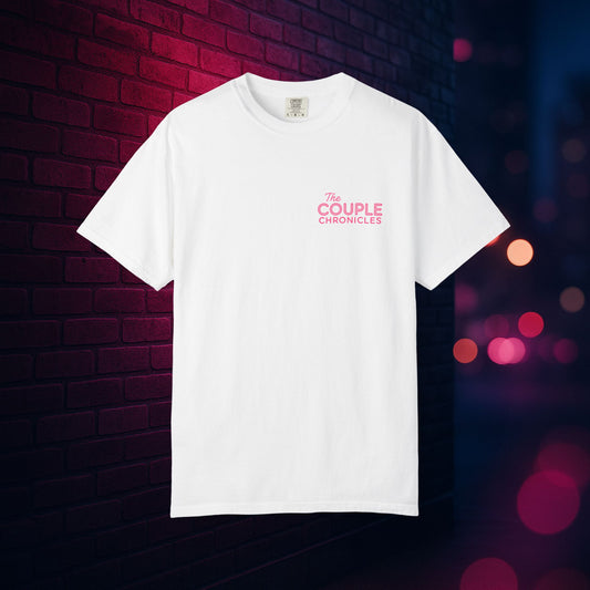 The Couple Chronicles Unisex T-shirt, Fun Graphic Tee, Personalized Shirt, Gift for Couples, Matching Tops