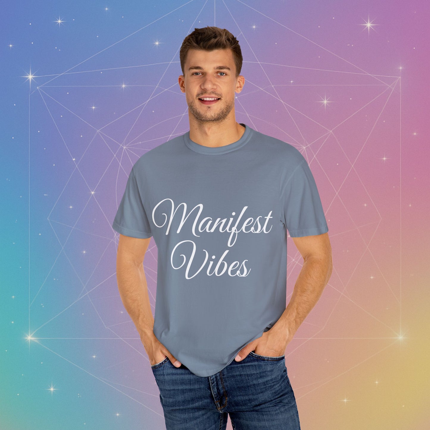 Manifest Vibes T-shirt, Positive Affirmation Shirt, Law of Attraction Tee, Inspirational Clothing, Motivational Graphic Tee