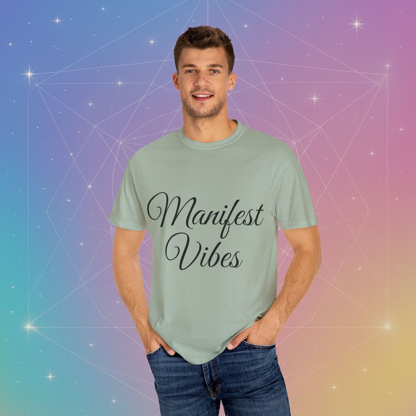 Manifest Vibes T-shirt, Positive Affirmation Shirt, Law of Attraction Tee, Inspirational Clothing, Motivational Graphic Tee