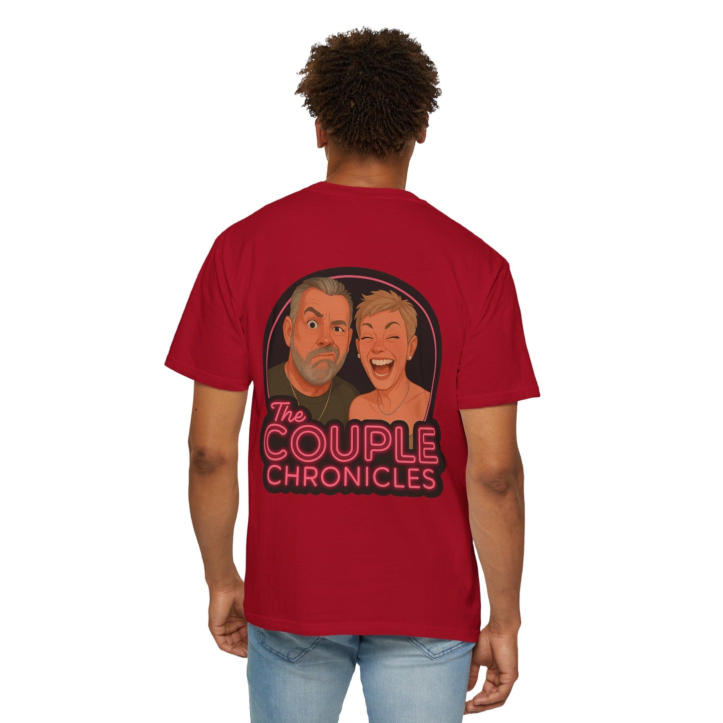 The Couple Chronicles Unisex T-shirt, Fun Graphic Tee, Personalized Shirt, Gift for Couples, Matching Tops