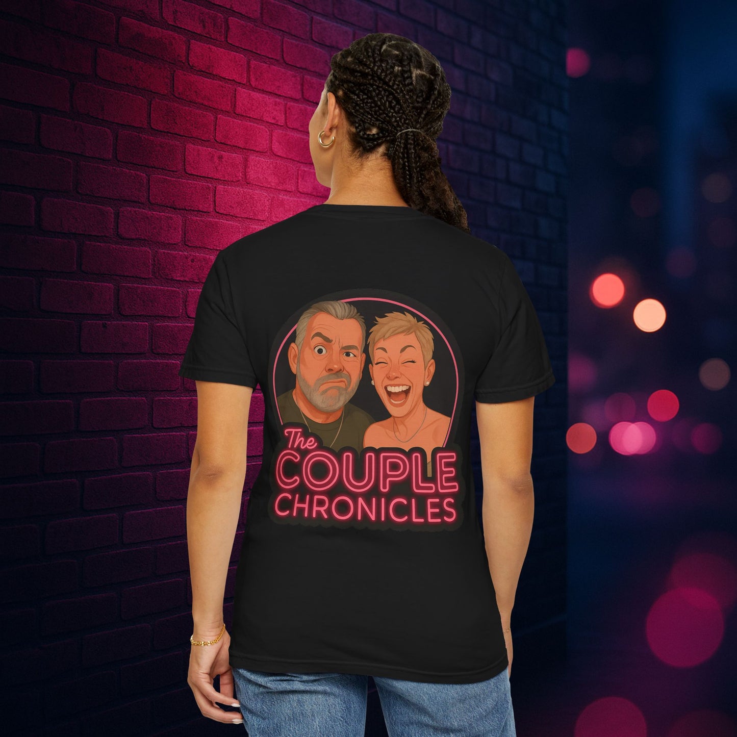 The Couple Chronicles Unisex T-shirt, Fun Graphic Tee, Personalized Shirt, Gift for Couples, Matching Tops