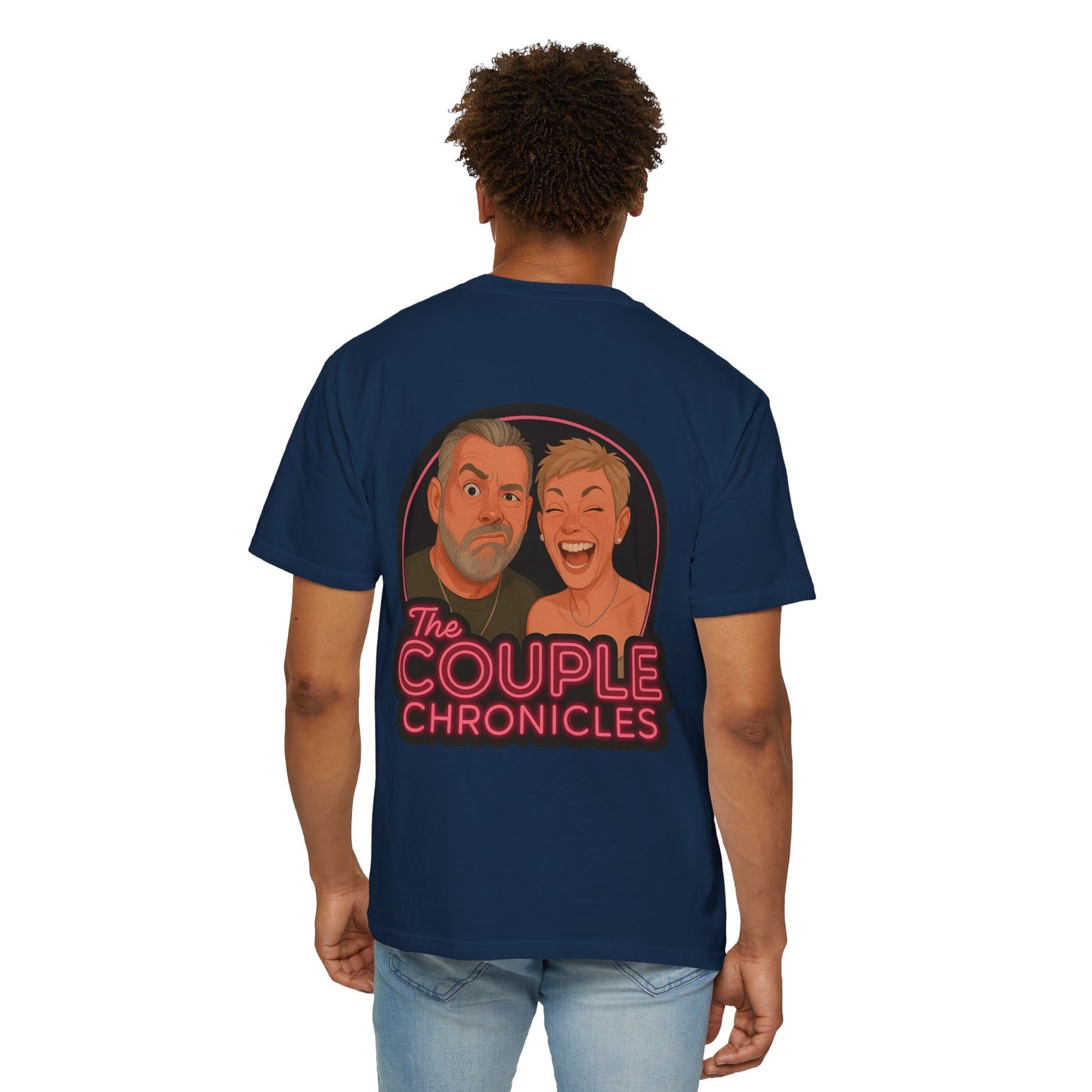The Couple Chronicles Unisex T-shirt, Fun Graphic Tee, Personalized Shirt, Gift for Couples, Matching Tops