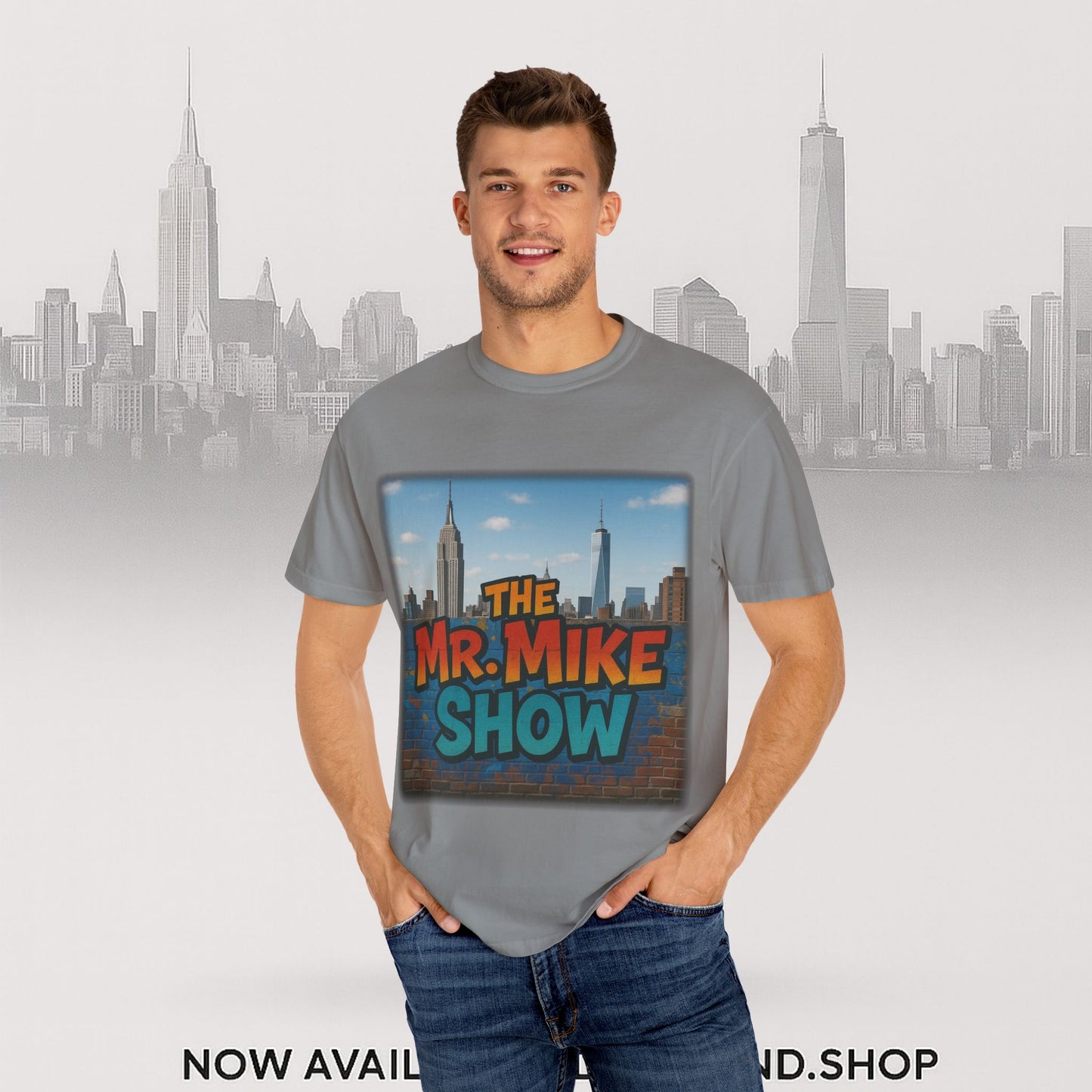 Mr. Mike Show T-Shirt, Unisex Garment-Dyed Tee for Fans, Gift for Comedy Lovers, Casual Wear, Fun and Vibrant Design