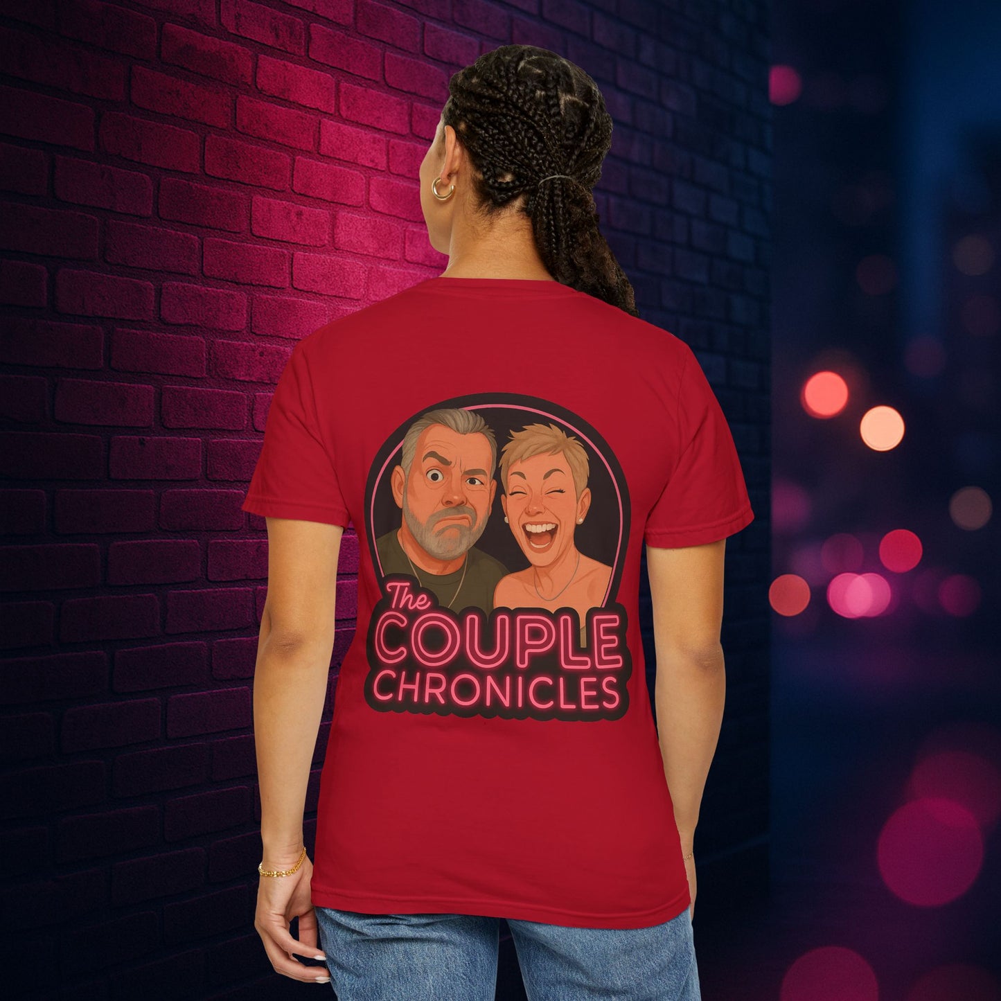 The Couple Chronicles Unisex T-shirt, Fun Graphic Tee, Personalized Shirt, Gift for Couples, Matching Tops