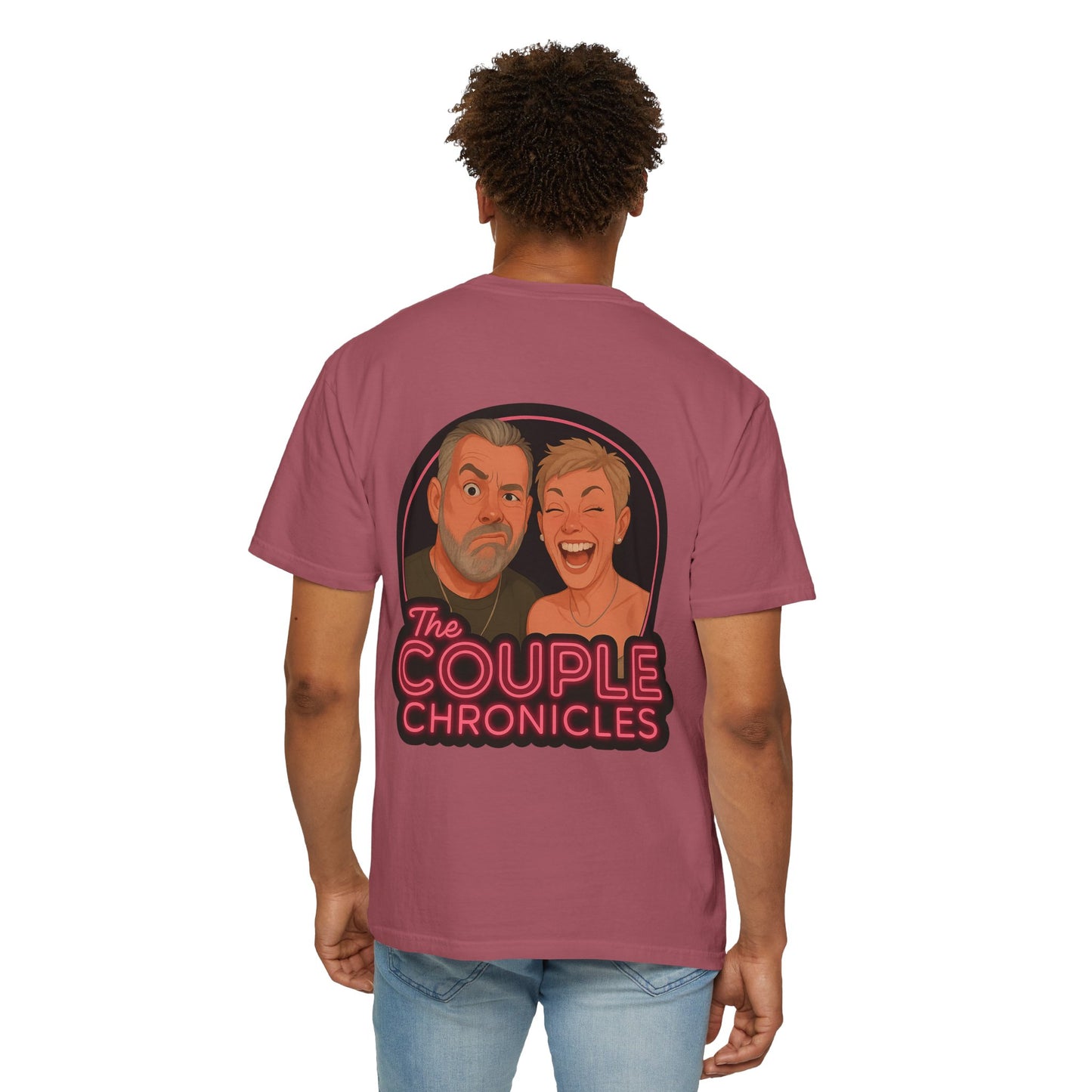 The Couple Chronicles Unisex T-shirt, Fun Graphic Tee, Personalized Shirt, Gift for Couples, Matching Tops