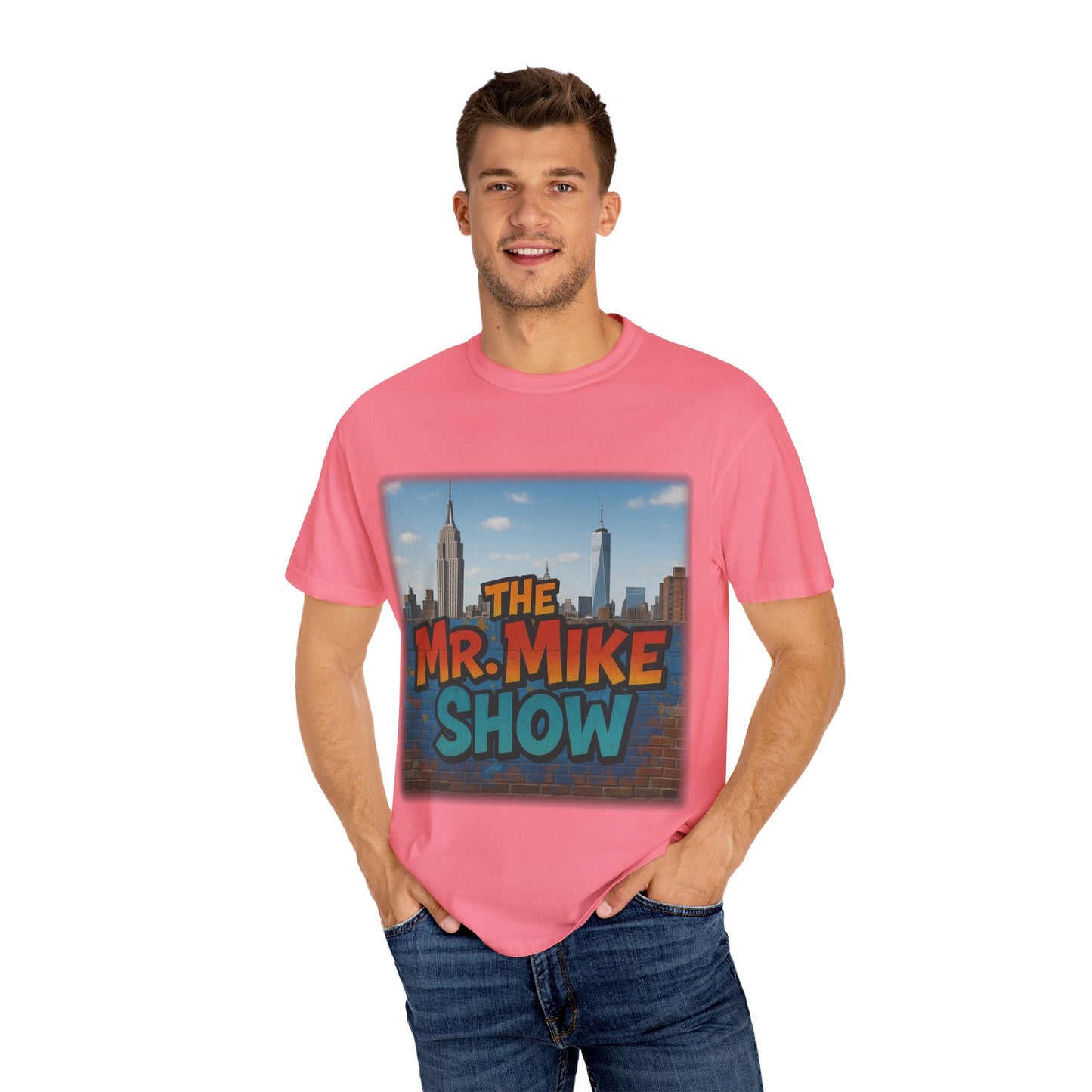 Mr. Mike Show T-Shirt, Unisex Garment-Dyed Tee for Fans, Gift for Comedy Lovers, Casual Wear, Fun and Vibrant Design