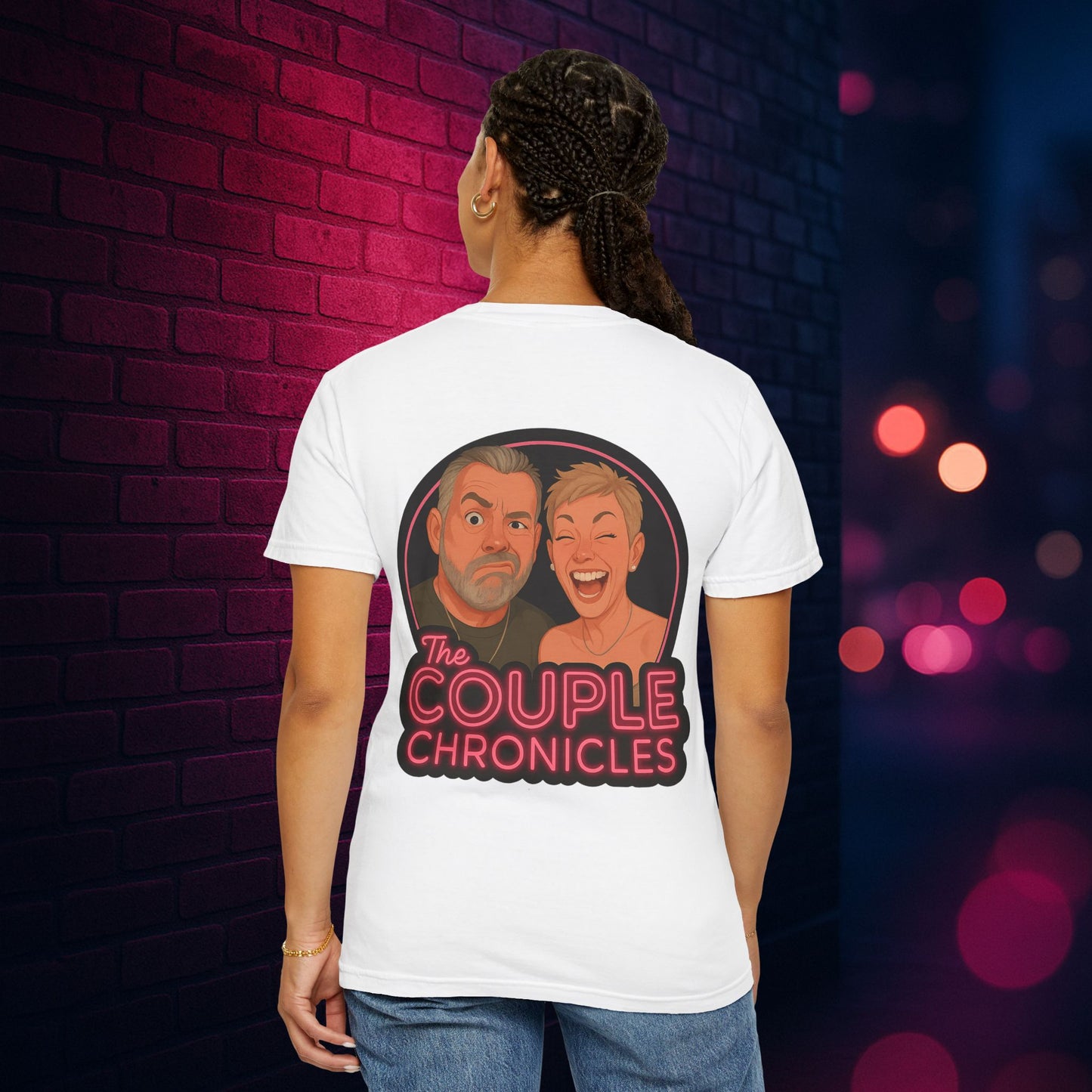 The Couple Chronicles Unisex T-shirt, Fun Graphic Tee, Personalized Shirt, Gift for Couples, Matching Tops