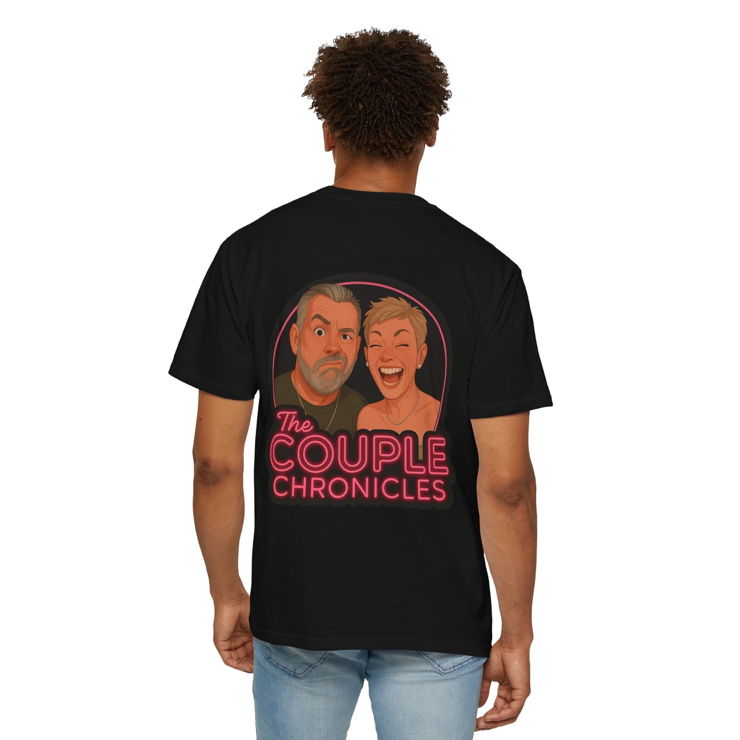 The Couple Chronicles Unisex T-shirt, Fun Graphic Tee, Personalized Shirt, Gift for Couples, Matching Tops
